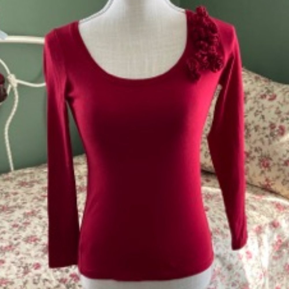 Ann Taylor Loft Embellished T-Shirt